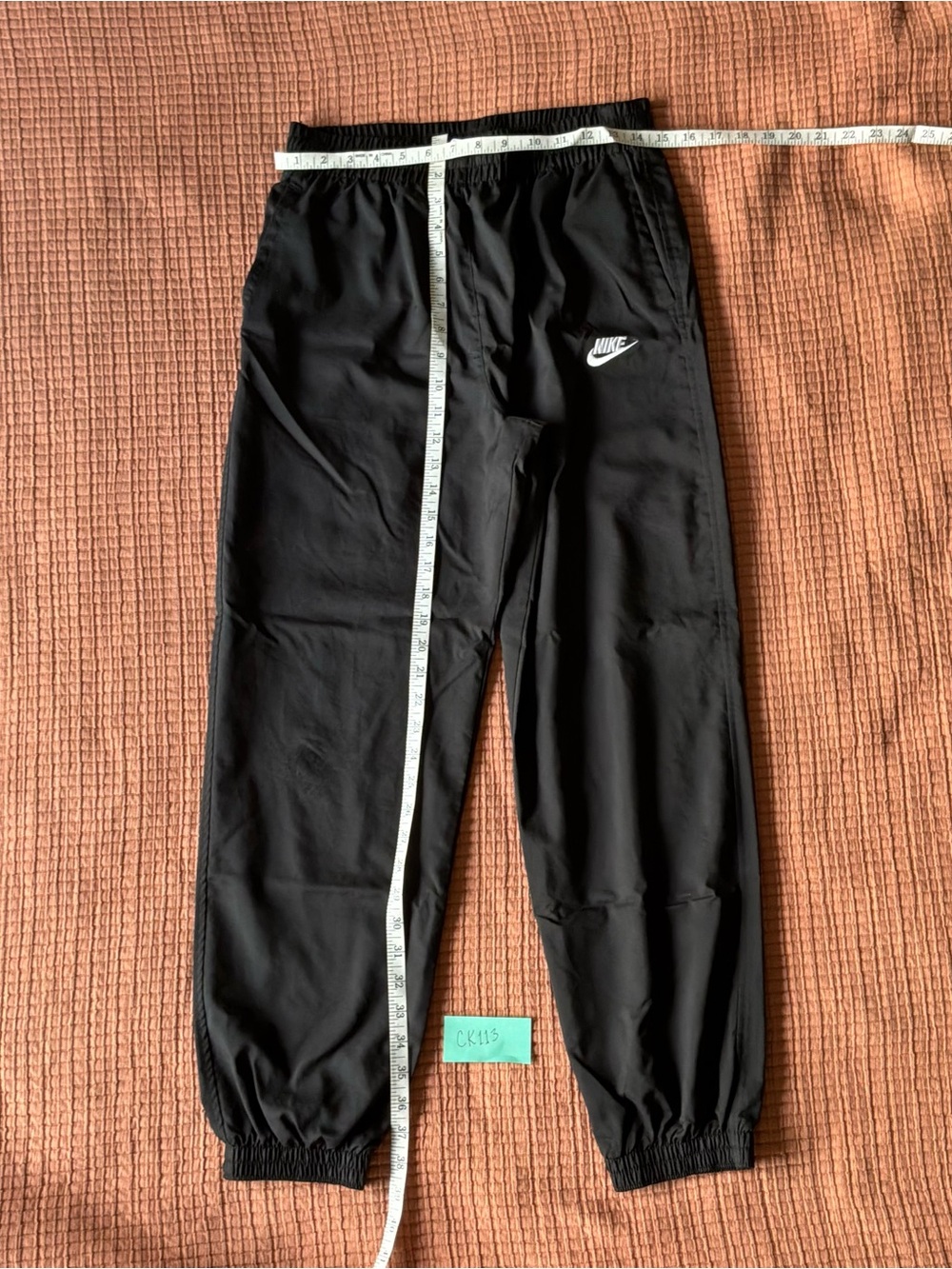 Nike Black Kids Joggers with White Logo